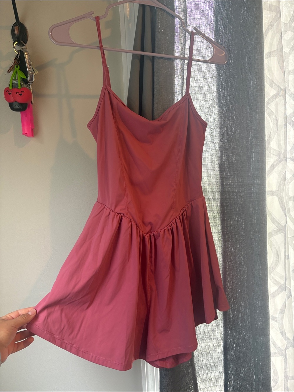 Mauve Pink Cowl Neck Romper